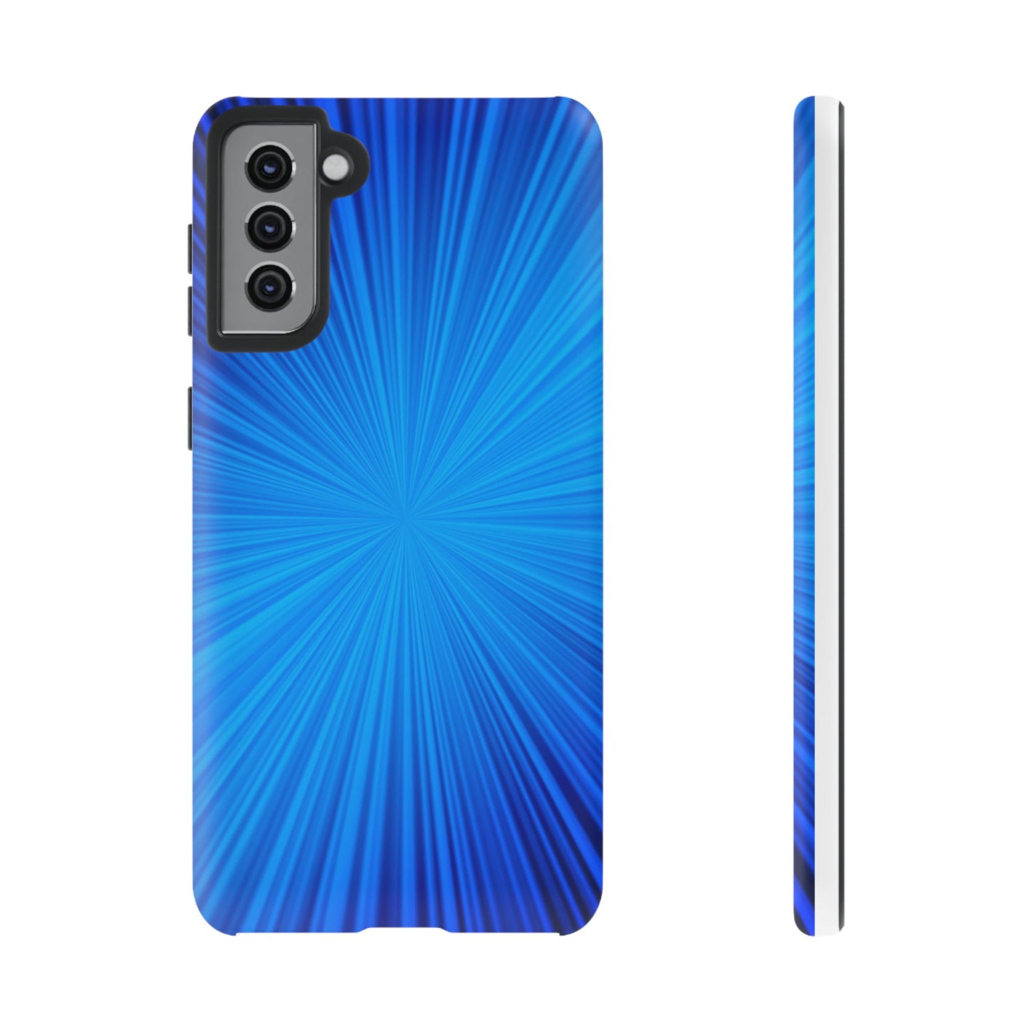 Tough Cases, Beautiful Blue Starburst Design