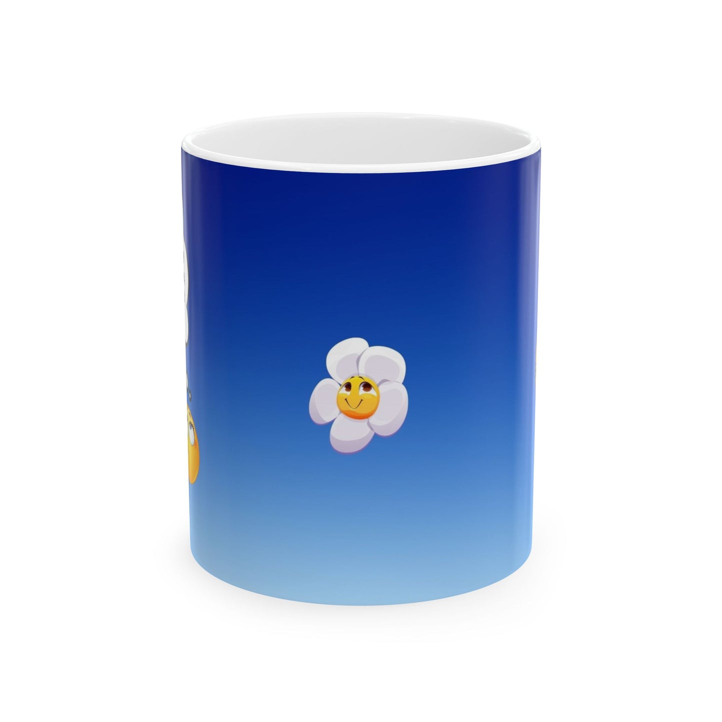 Cheerful Floral Ceramic Mug - Perfect for Coffee Lovers, Gift for Birthdays, Home Decor, Office Use, Spring Vibes