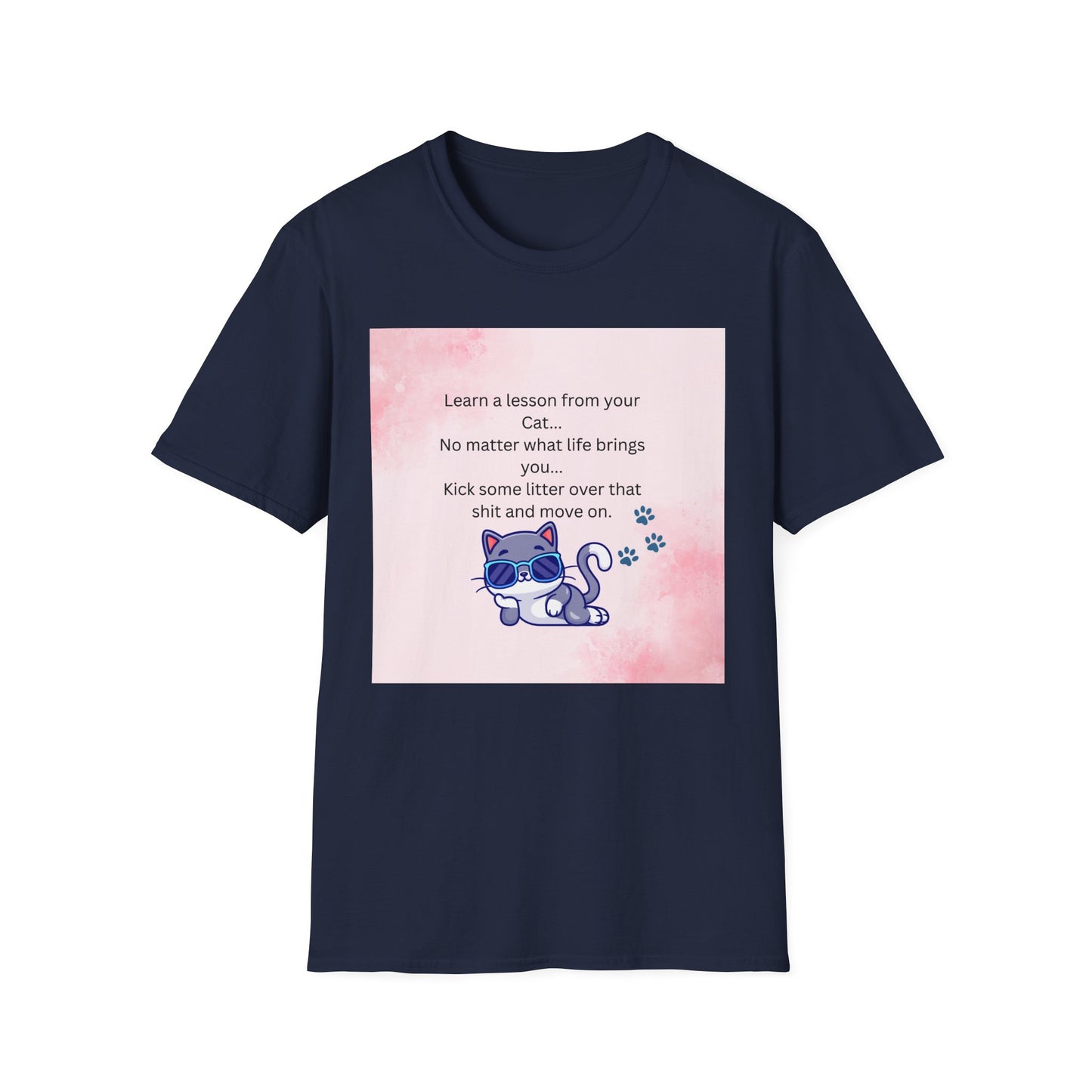Reflective Cat Quote T-Shirt, Motivational Tee, Pet Lover Shirt, Gift for Cat Owners, Cute Cat Design, Funny Cat Lover Apparel