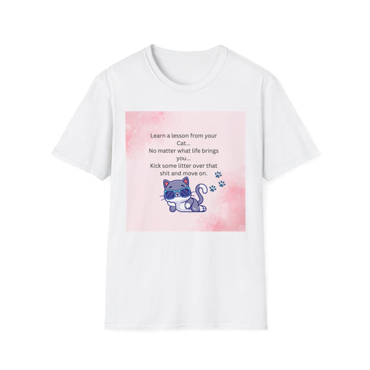 Reflective Cat Quote T-Shirt, Motivational Tee, Pet Lover Shirt, Gift for Cat Owners, Cute Cat Design, Funny Cat Lover Apparel
