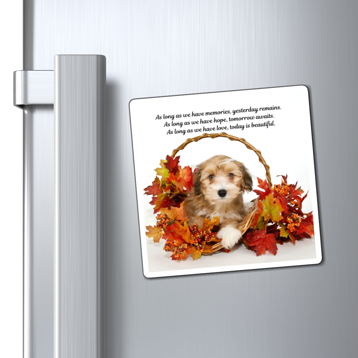 Heartwarming Dog-Themed Magnets, Inspirational Pet Magnets, Fall Decor, Puppy Lover Gift, Home Kitchen Magnet