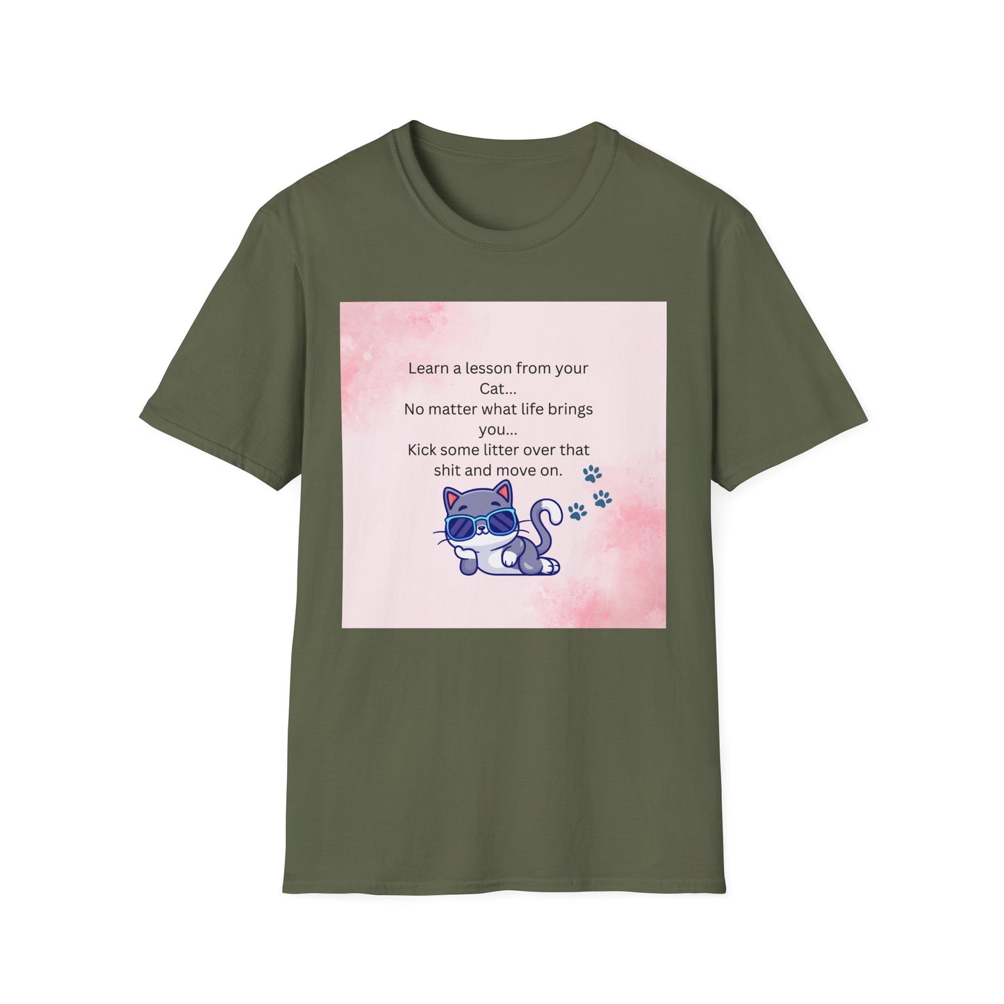 Reflective Cat Quote T-Shirt, Motivational Tee, Pet Lover Shirt, Gift for Cat Owners, Cute Cat Design, Funny Cat Lover Apparel