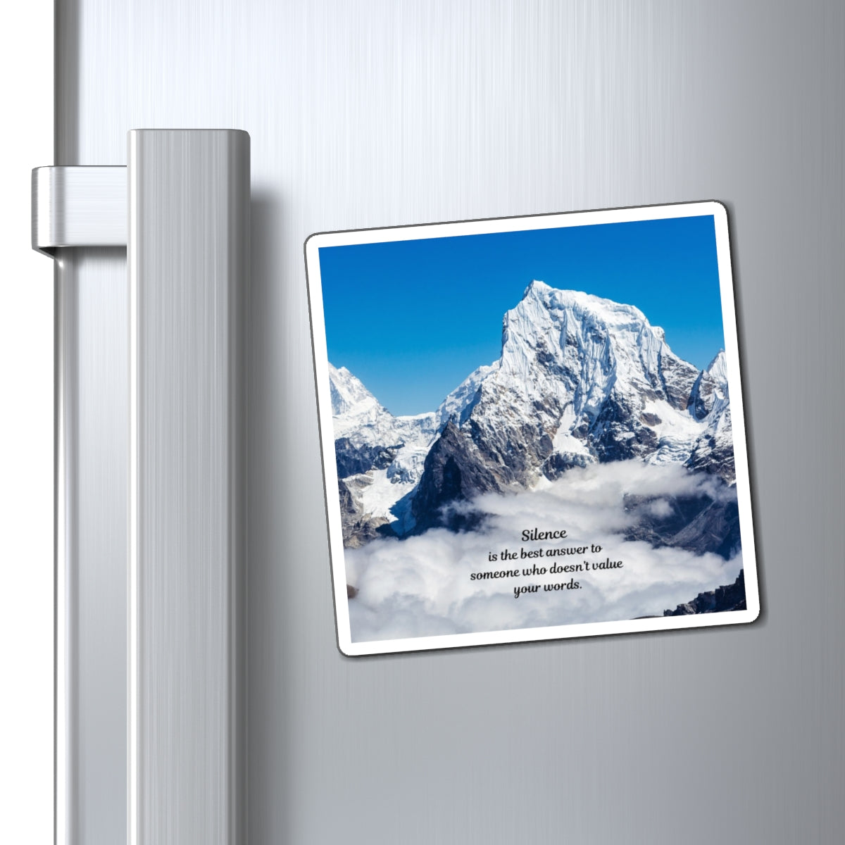 Inspirational Mountain Quote Magnet, Nature Lover Gift, Home Decor, Motivational Fridge Magnet, Unique Gift Idea