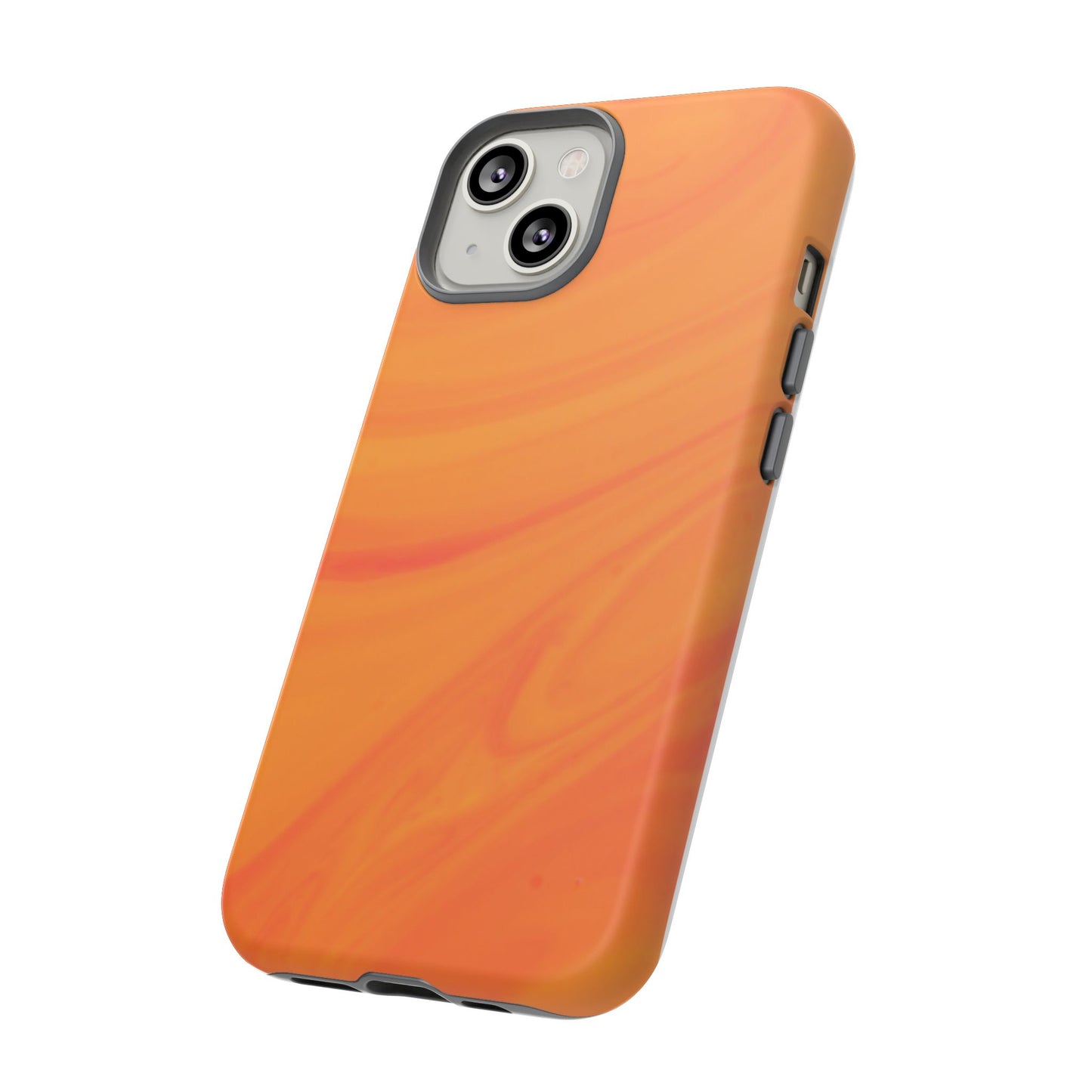 Tough Cases, Beautiful Orange Marble Design