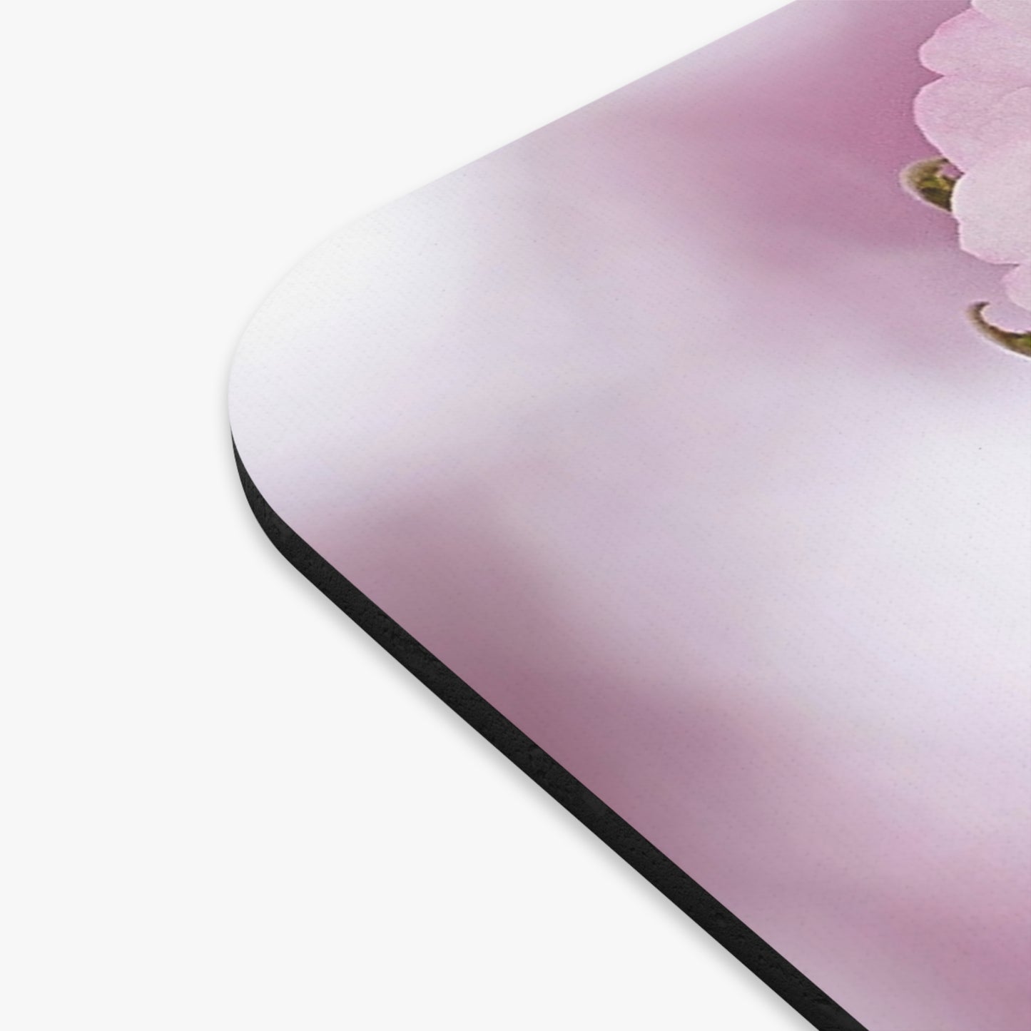 Cherry Blossom Mouse Pad with Inspiring Quote — 'Never Regret' Floral Desk Mat