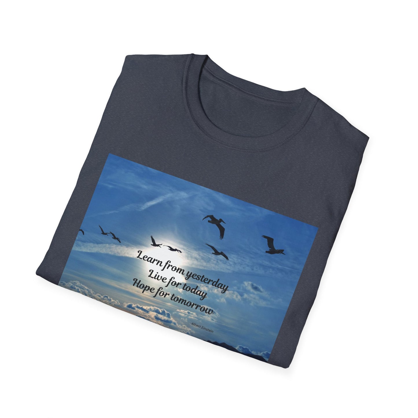 Inspirational Sky T-Shirt, Casual Tee, Motivational Quote Shirt, Softstyle Graphic Tee, Perfect Gift for Nature Lovers