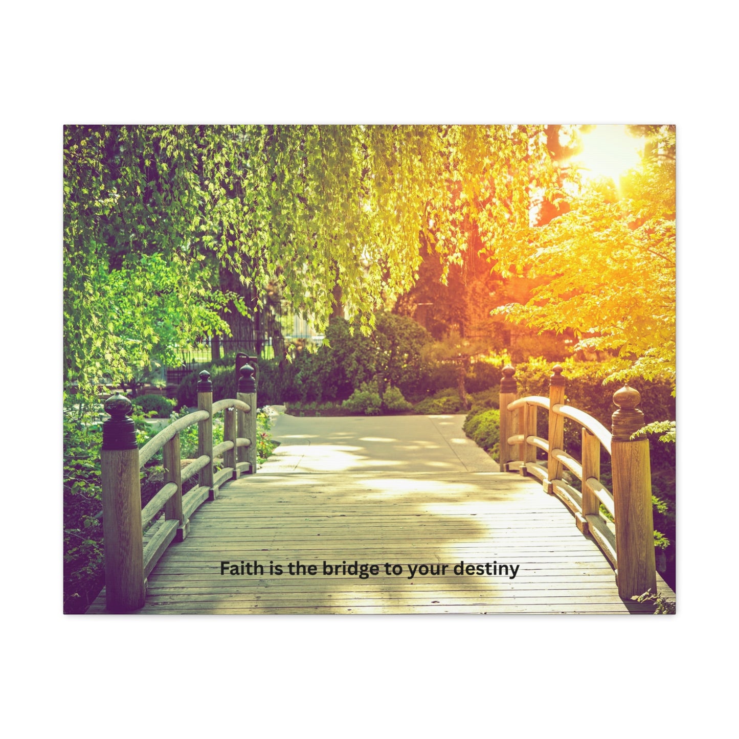 Inspirational Canvas Wall Art, Faith Is the Bridge to Your Destiny, Home Decor, Motivational Art, Living Room Decoration, Gift Idea