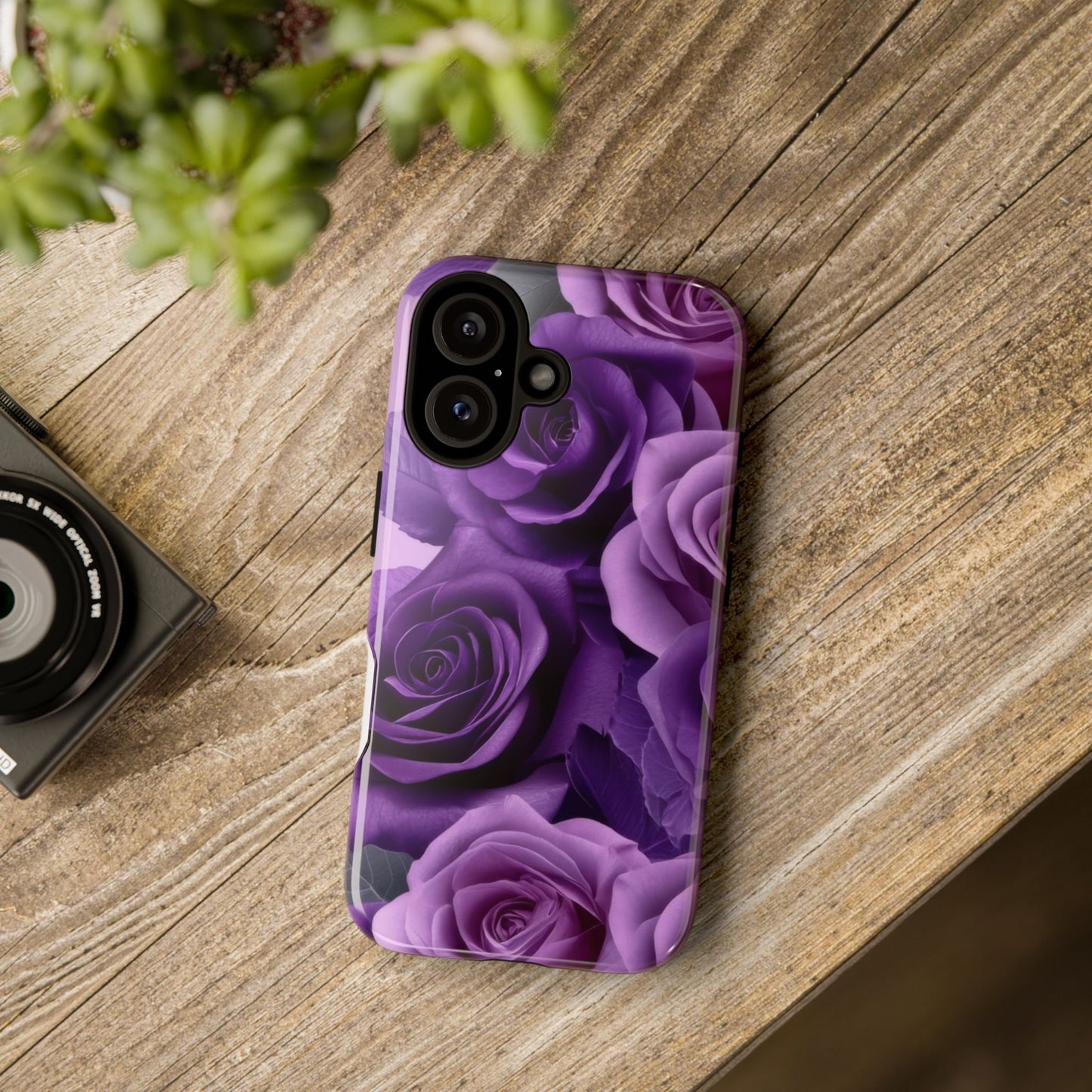 Tough Cases, Beautiful Purple Floral Design