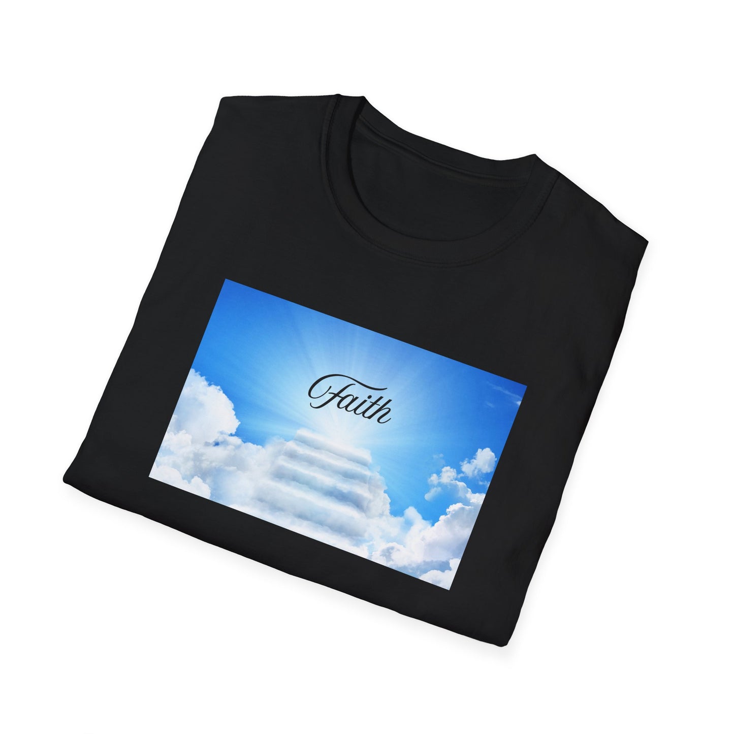 Faith-Inspired Softstyle T-Shirt, Inspirational Tee, Casual Wear, Gift for Believers, Spiritual Apparel, Everyday Comfort