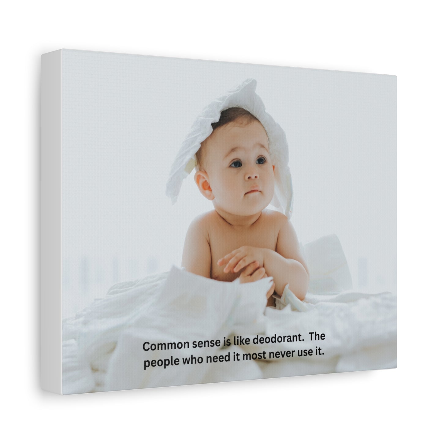 Humorous Canvas Wall Art, Funny Baby Quote Home Decor, Nursery Wall Decor, Gift for New Parents, Baby Shower Gift