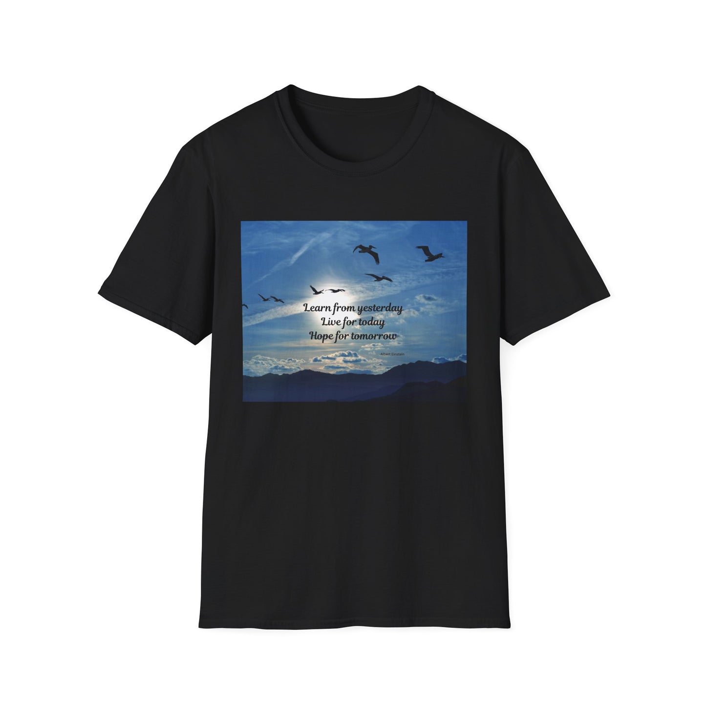 Inspirational Sky T-Shirt, Casual Tee, Motivational Quote Shirt, Softstyle Graphic Tee, Perfect Gift for Nature Lovers