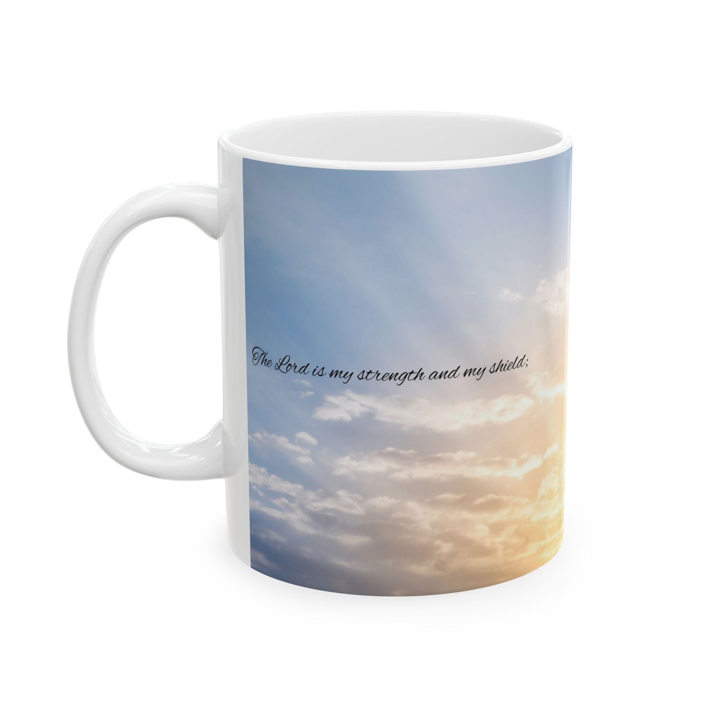Sunset Sky Inspirational Ceramic Mug, Motivational Coffee Cup, Gift for Friends, Home Decor, Everyday Use, 11oz and 15oz Options