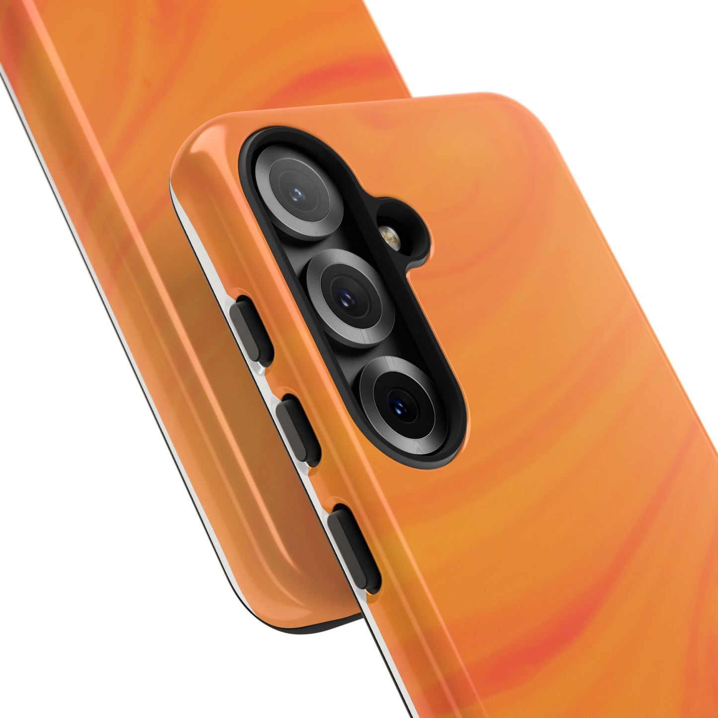 Tough Cases, Beautiful Orange Marble Design