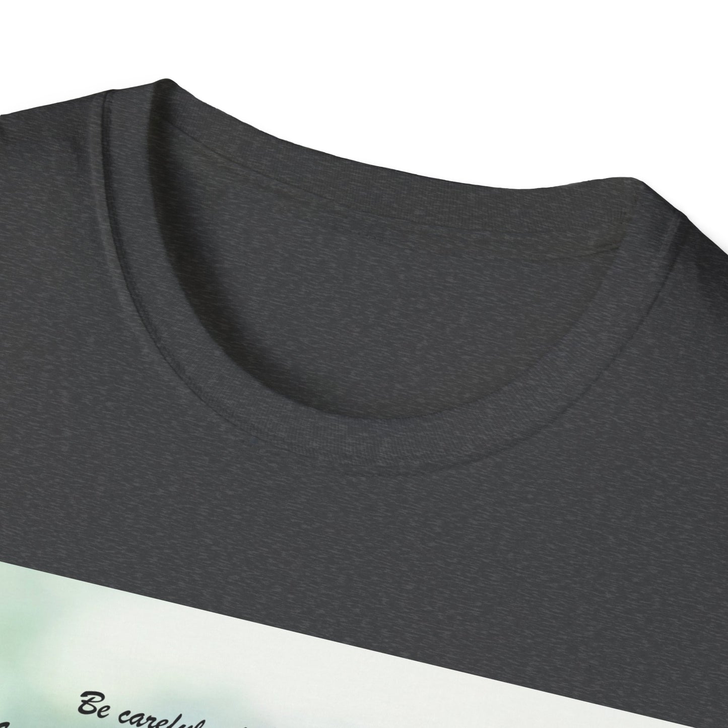 Floral Sympathy T-Shirt — "Be comforted when you think of me" Memorial Tee