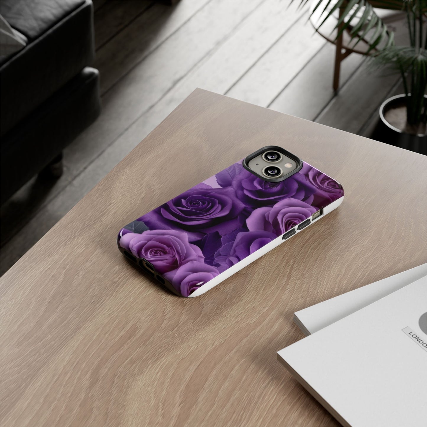 Tough Cases, Beautiful Purple Floral Design