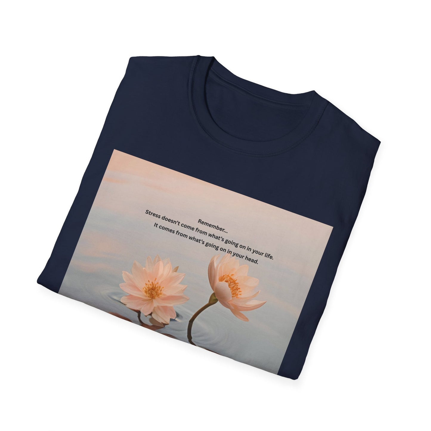 Calm Reflection T‑Shirt — 'Sometimes it takes a season' Floral Inspirational Tee