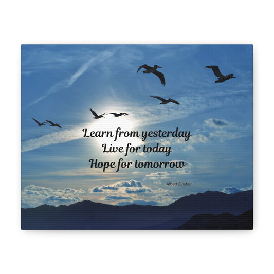 Inspirational Canvas Wall Art, Motivational Home Decor, Quote Wall Hanging, Gift for Friends, Bird-Themed Artwork