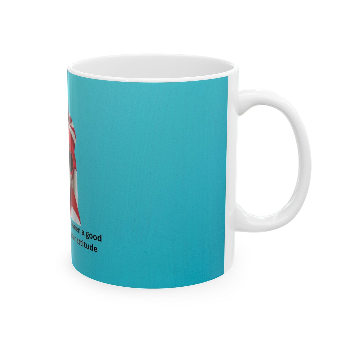 Cheerful Dog Mug - Fun Coffee Cup for Dog Lovers, Inspirational Quote, Pet Owner Gift, Unique Kitchenware, Birthday Present