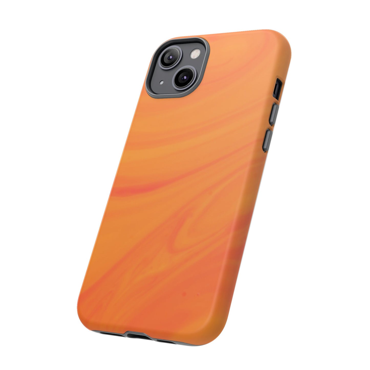 Tough Cases, Beautiful Orange Marble Design