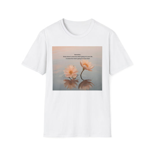 Calm Reflection T‑Shirt — 'Sometimes it takes a season' Floral Inspirational Tee