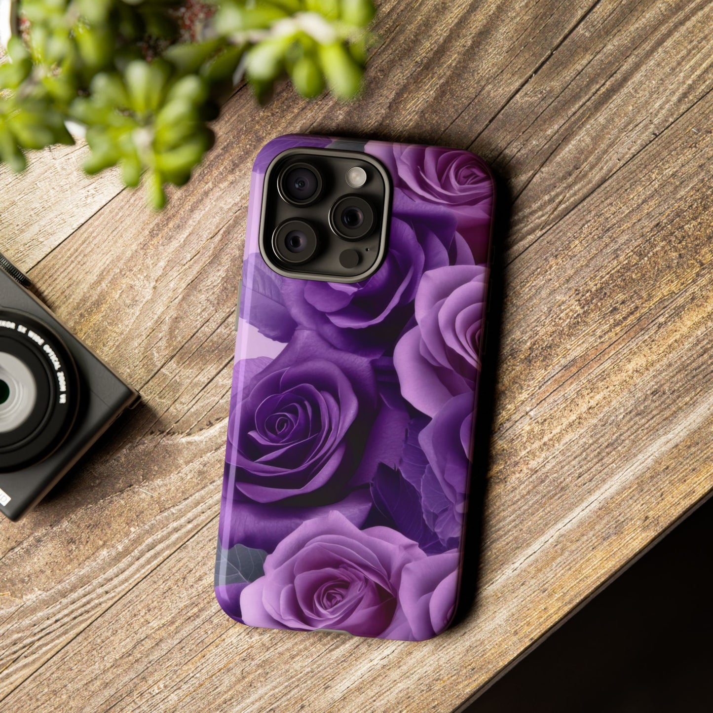 Tough Cases, Beautiful Purple Floral Design