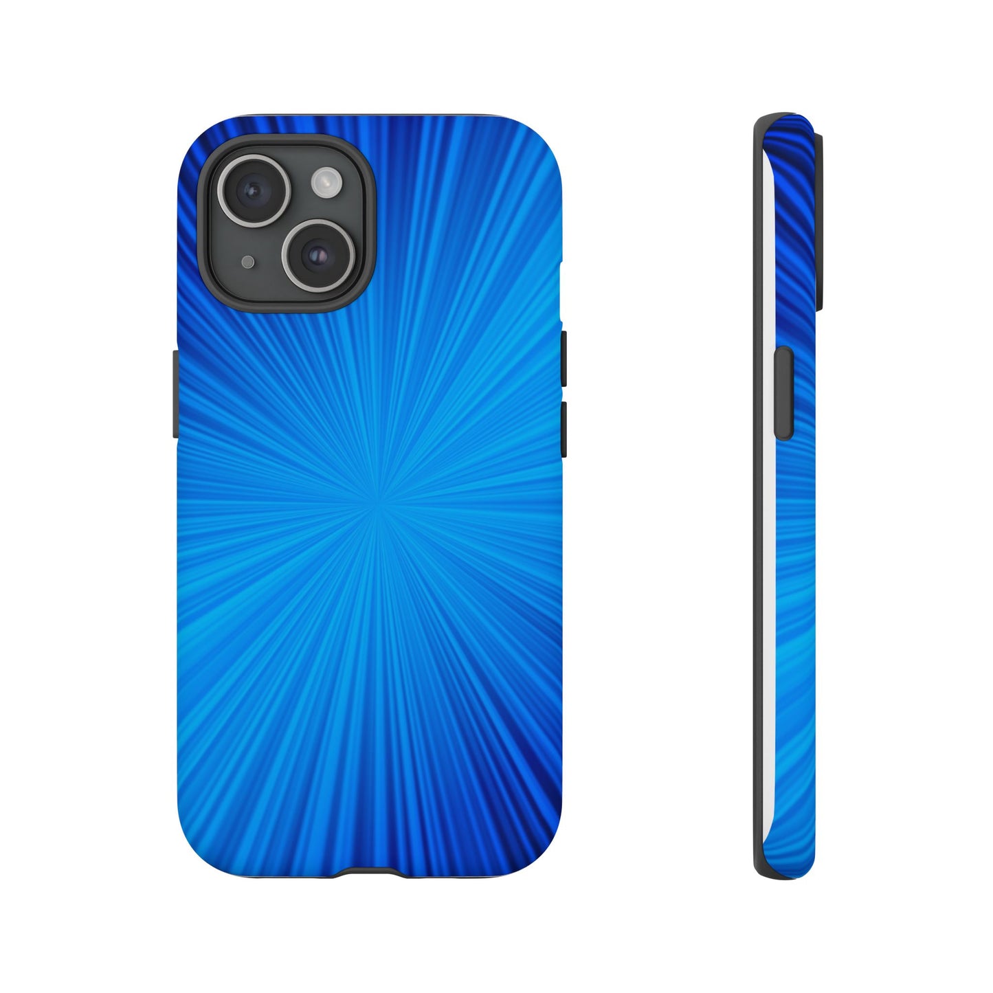 Tough Cases, Beautiful Blue Starburst Design