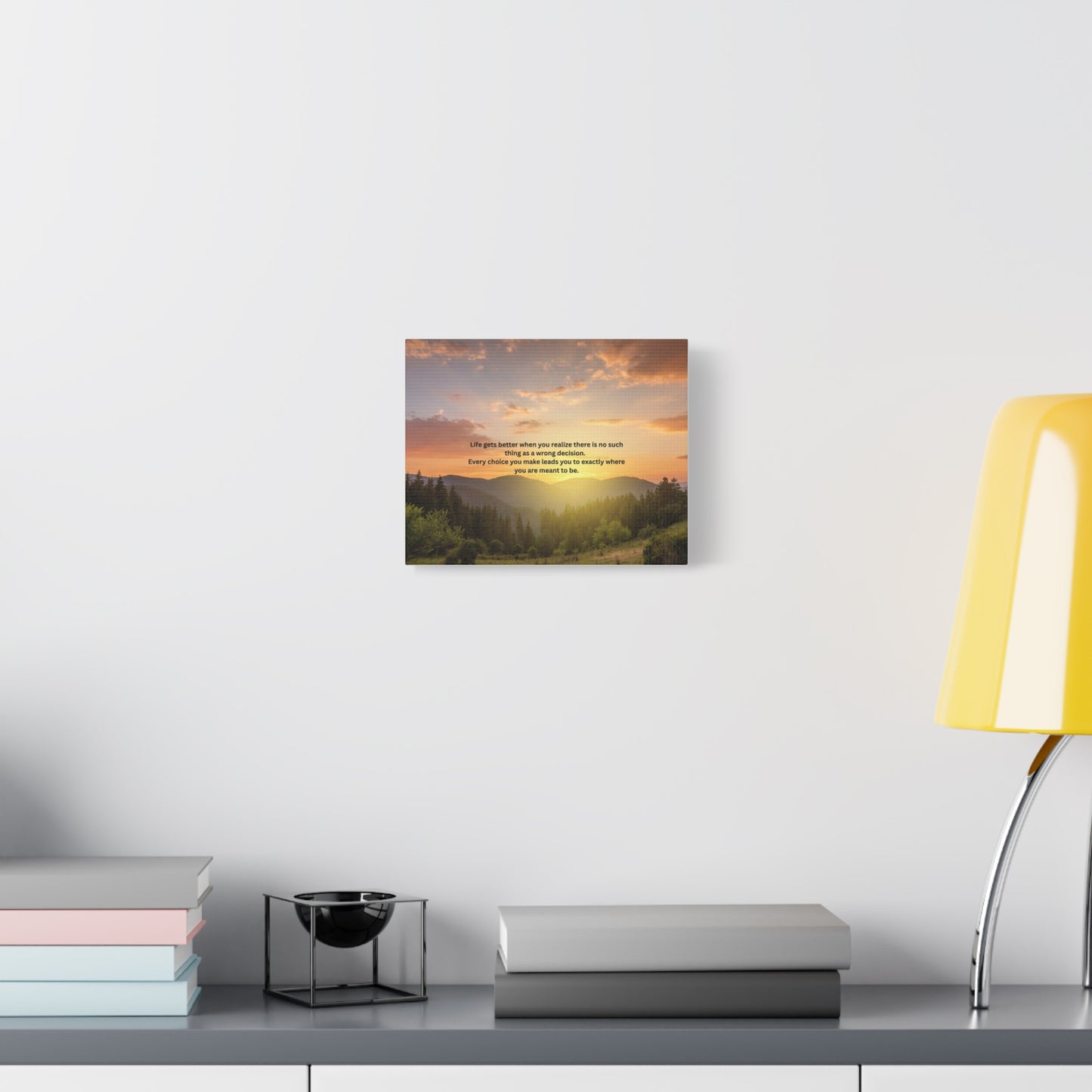 Inspirational Sunset Canvas Print — "Life Gets Better" Motivational Wall Art