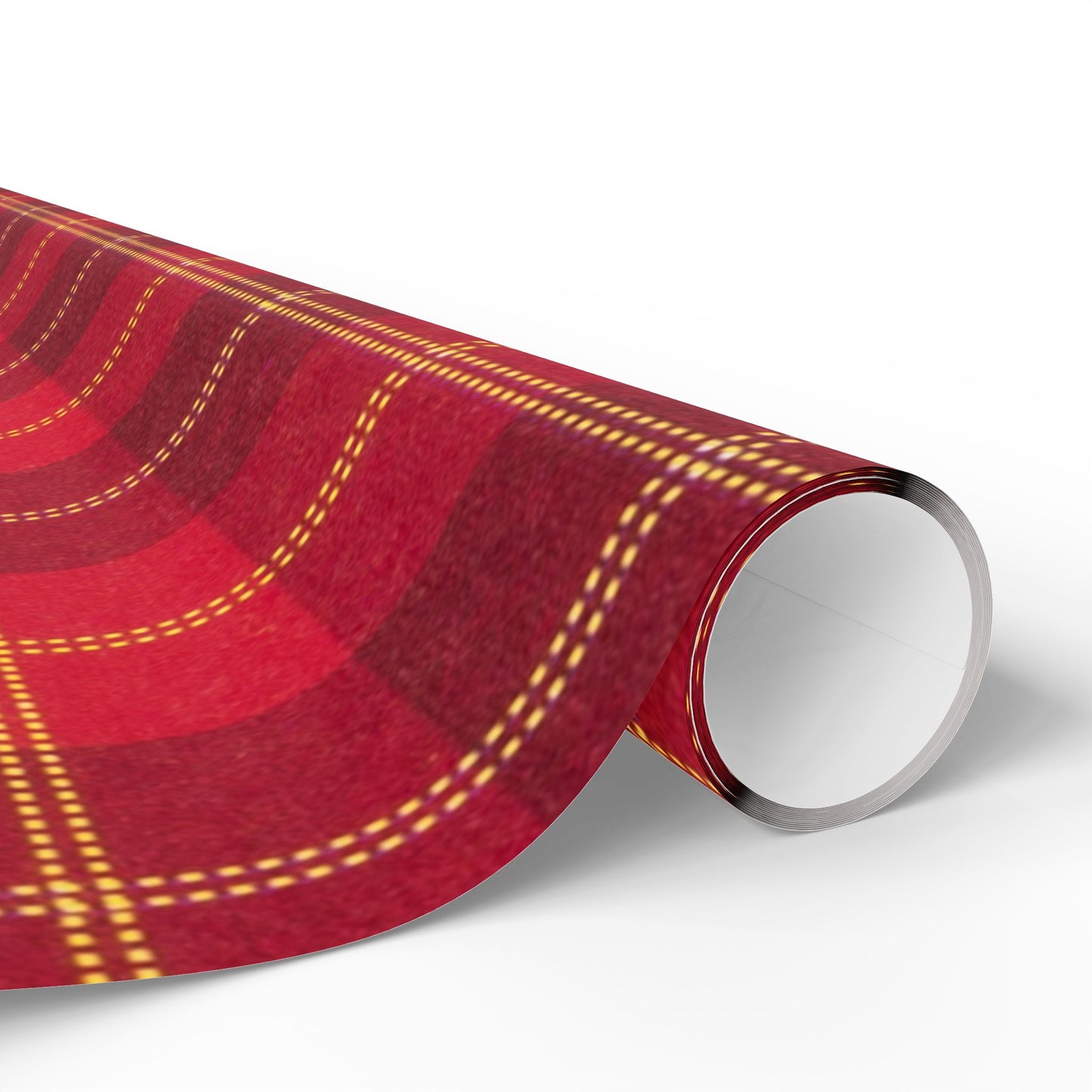 Red Buffalo Plaid Wrapping Paper Roll — Festive Christmas Gift Wrap