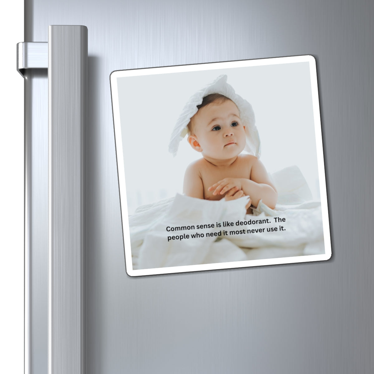 Funny Baby Quote Magnet, Cute Refrigerator Decor, Humorous Gift for Parents, Baby Shower Gift, Parenting Humor