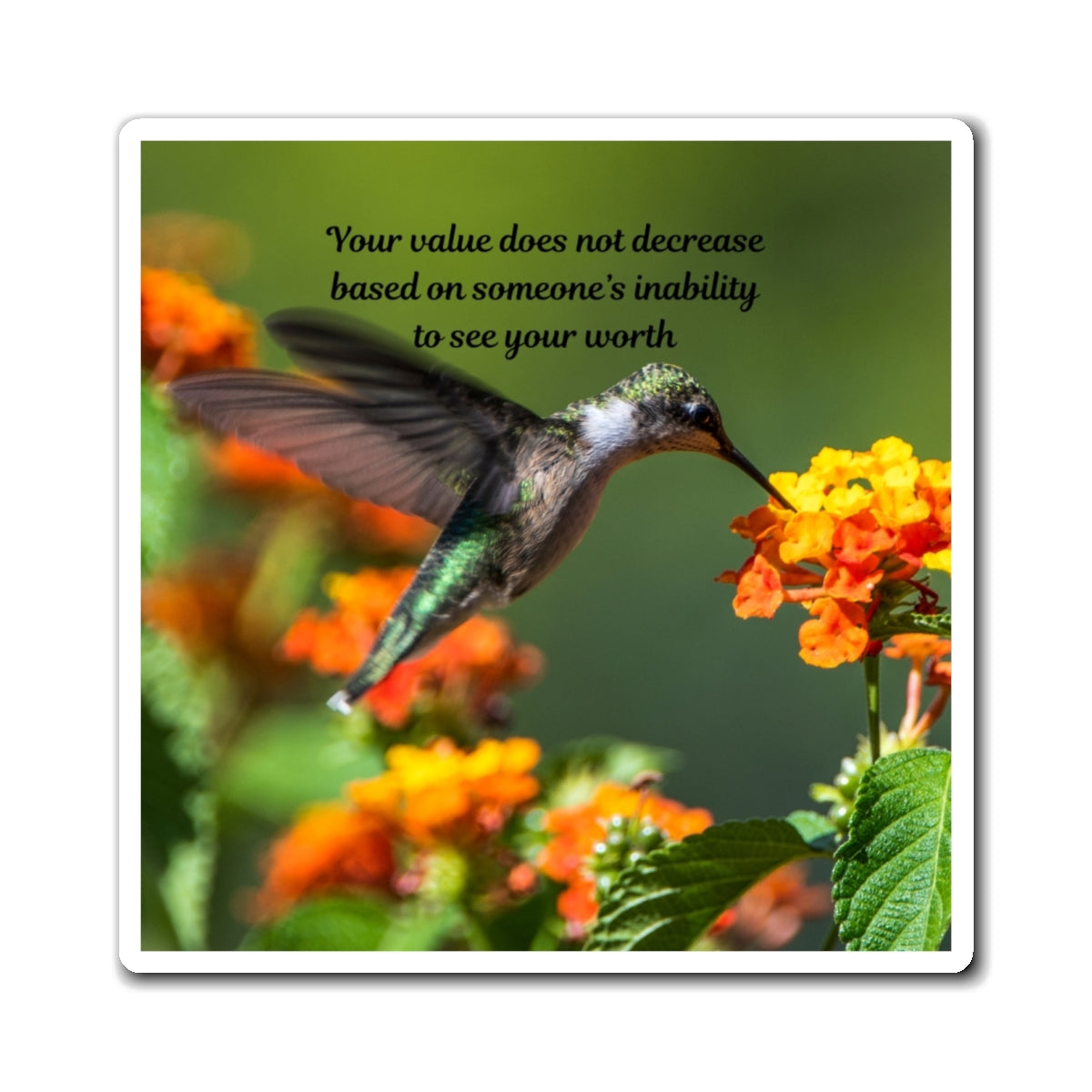 Inspirational Hummingbird Magnet - Uplifting Home Decor for Nature Lovers, Gift for Friends and Family, Encouragement, Motivation, [...]