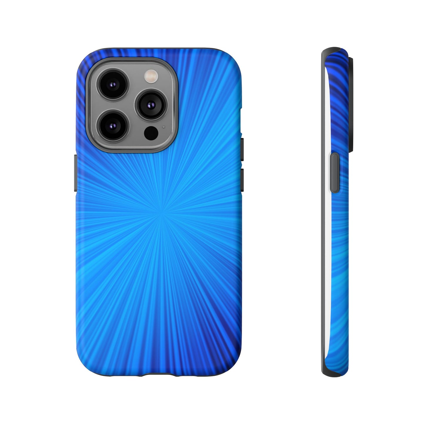 Tough Cases, Beautiful Blue Starburst Design