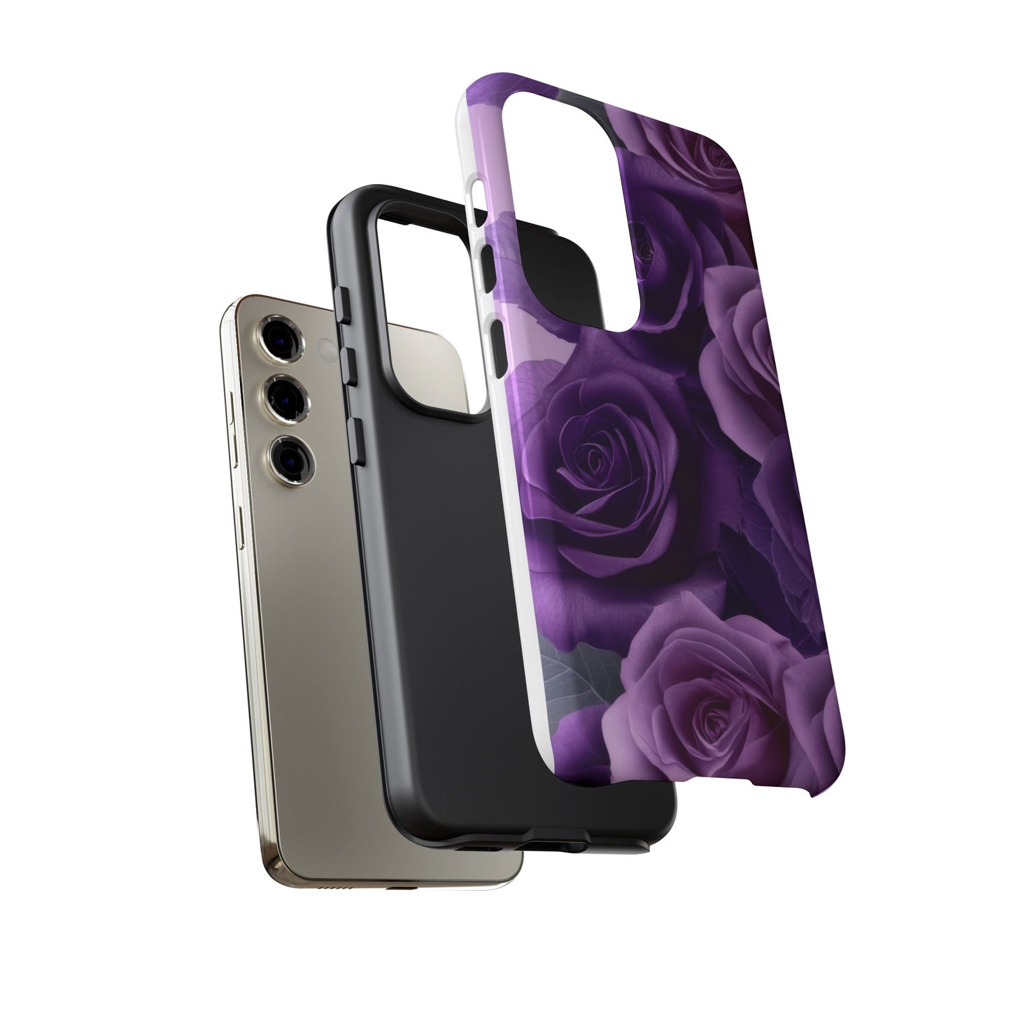 Tough Cases, Beautiful Purple Floral Design