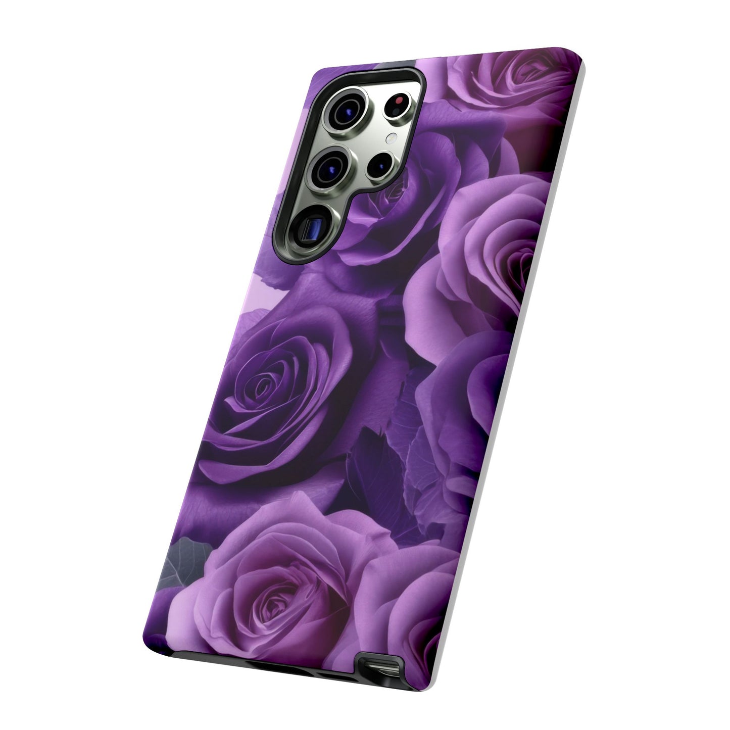 Tough Cases, Beautiful Purple Floral Design