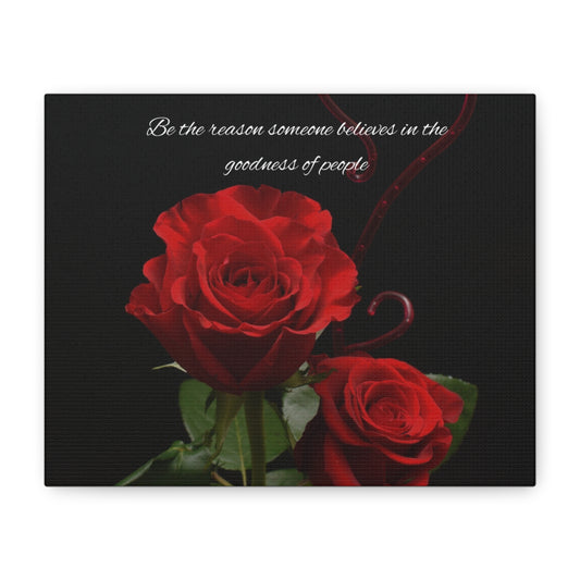 Elegant Rose Canvas Wall Art, Inspirational Decor, Gift for Home, Motivational Art, Floral Wall Decor, Romantic Gift