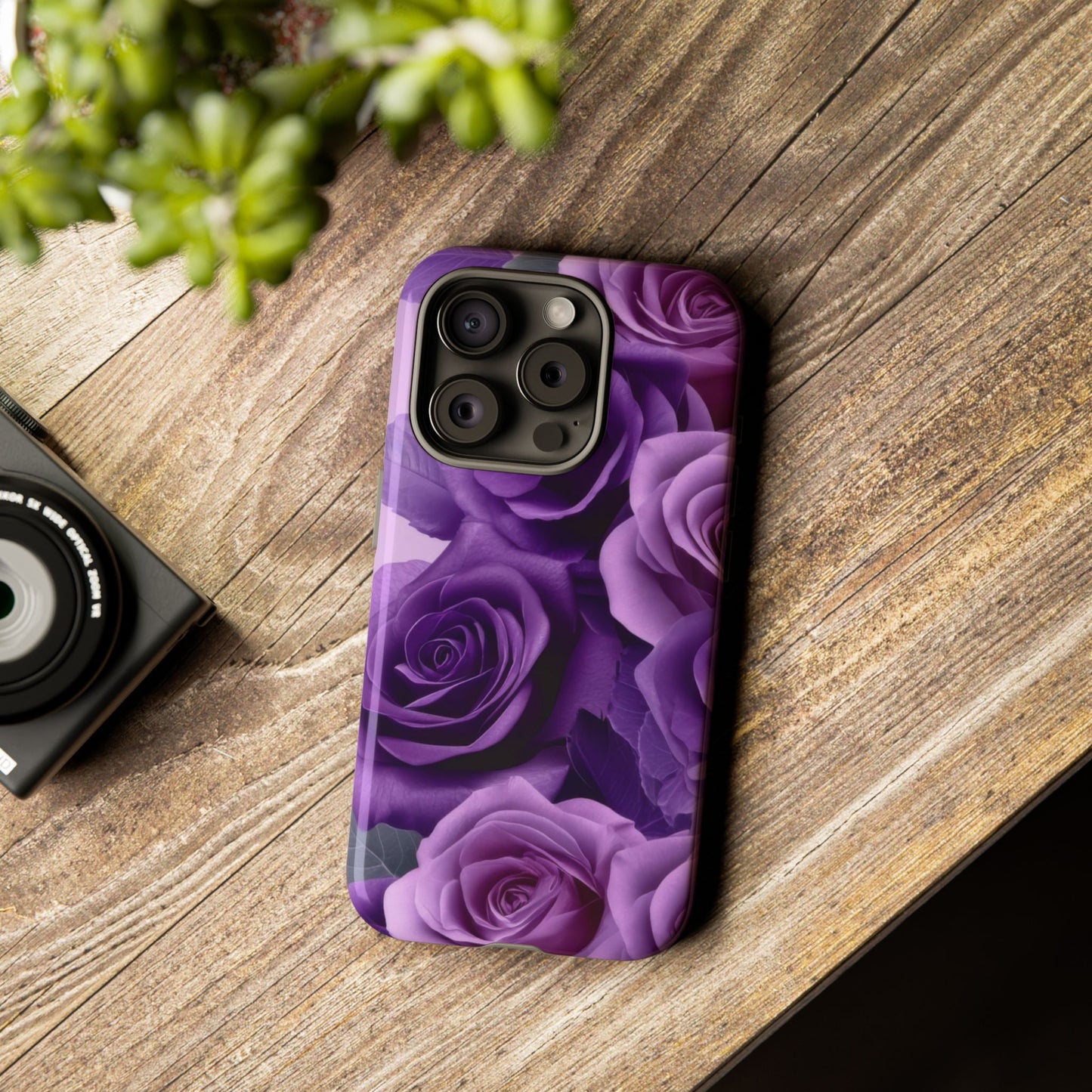 Tough Cases, Beautiful Purple Floral Design