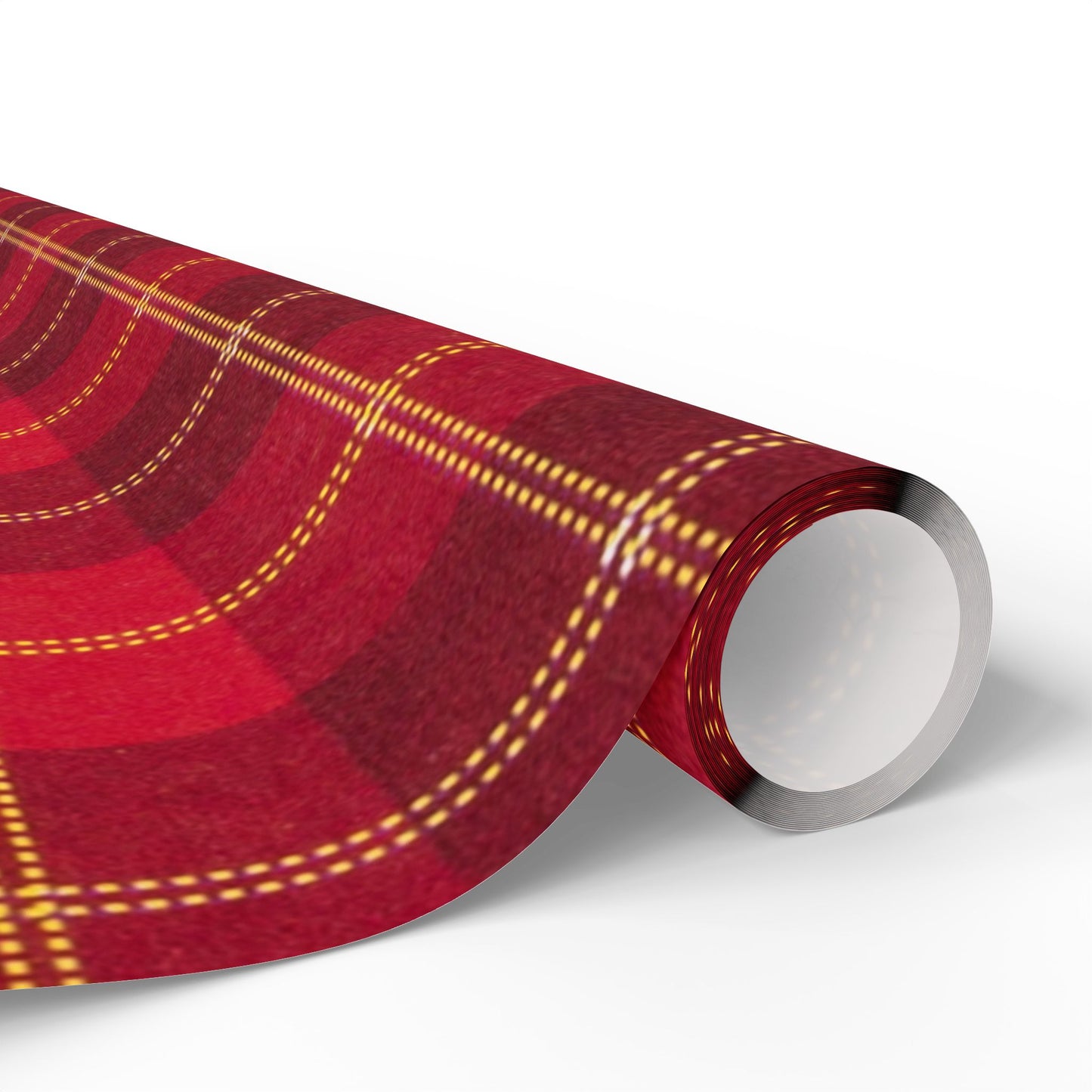 Red Buffalo Plaid Wrapping Paper Roll — Festive Christmas Gift Wrap
