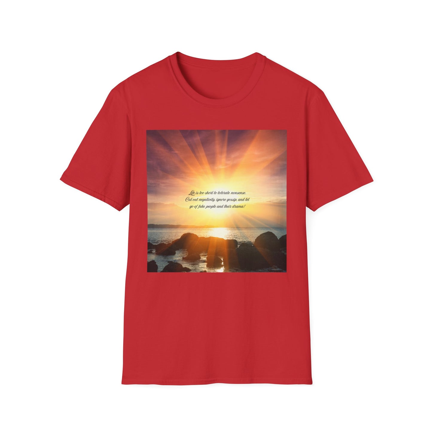 Inspirational Sunray T-Shirt, Motivational Tee, God’s Love Design, Softstyle T-Shirt, Everyday Wear, Gift for All Occasions
