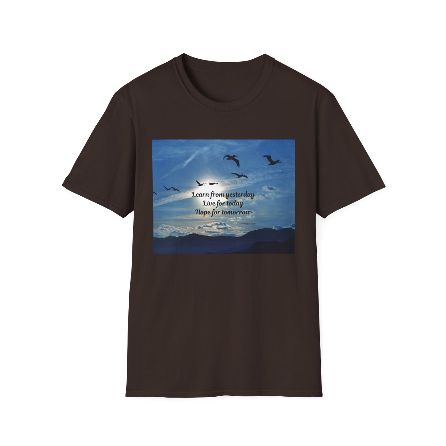 Inspirational Sky T-Shirt, Casual Tee, Motivational Quote Shirt, Softstyle Graphic Tee, Perfect Gift for Nature Lovers