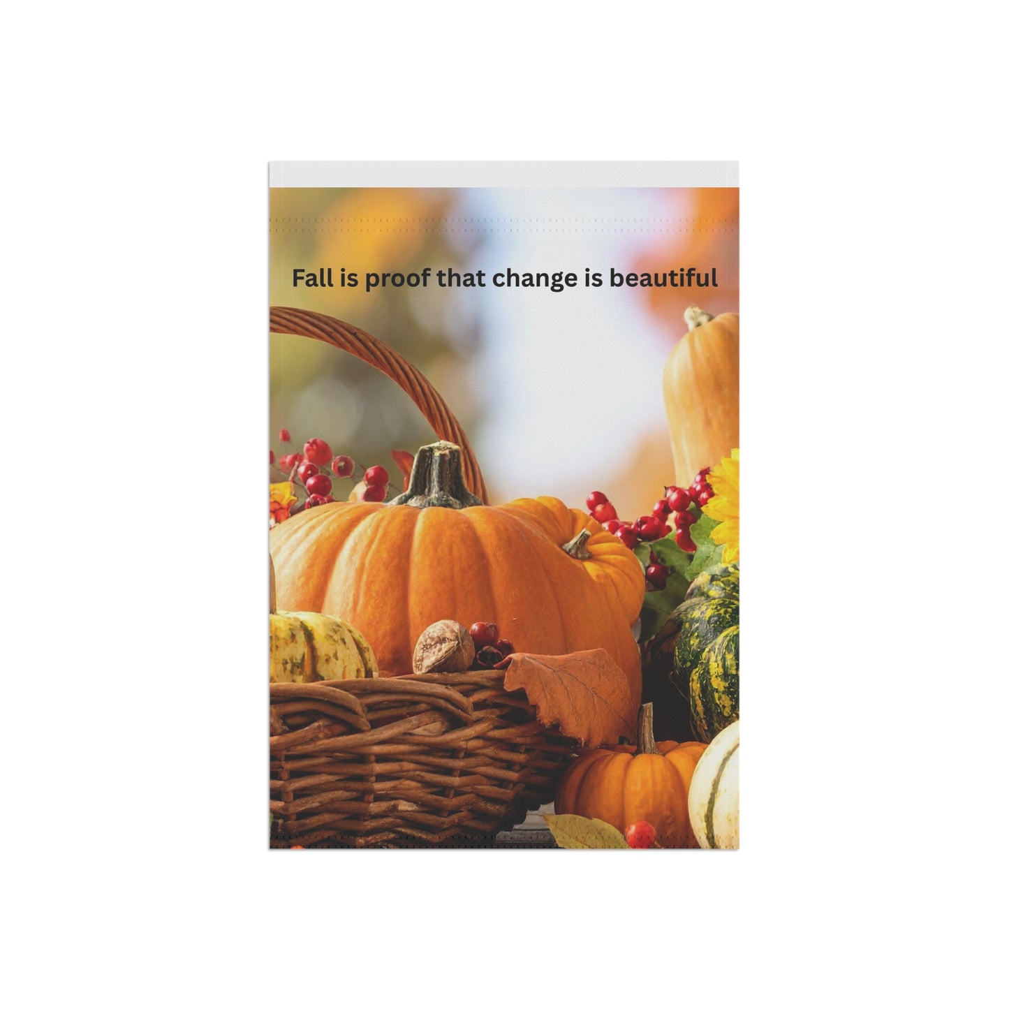 Autumn Garden Banner - Fall Decor, Seasonal Welcome Sign, Outdoor Home Decoration, Thanksgiving Yard Art, Customized Garden Flag