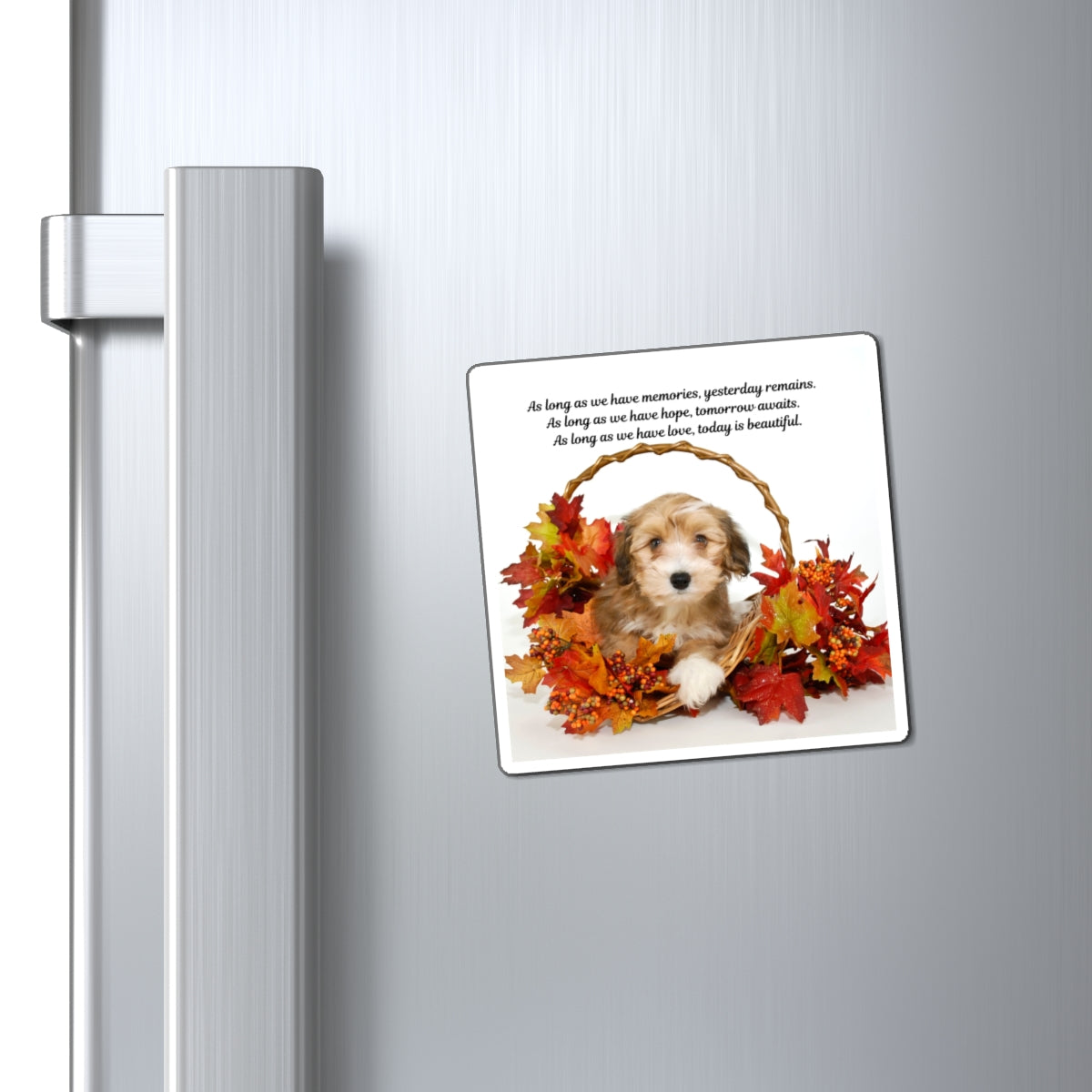 Heartwarming Dog-Themed Magnets, Inspirational Pet Magnets, Fall Decor, Puppy Lover Gift, Home Kitchen Magnet