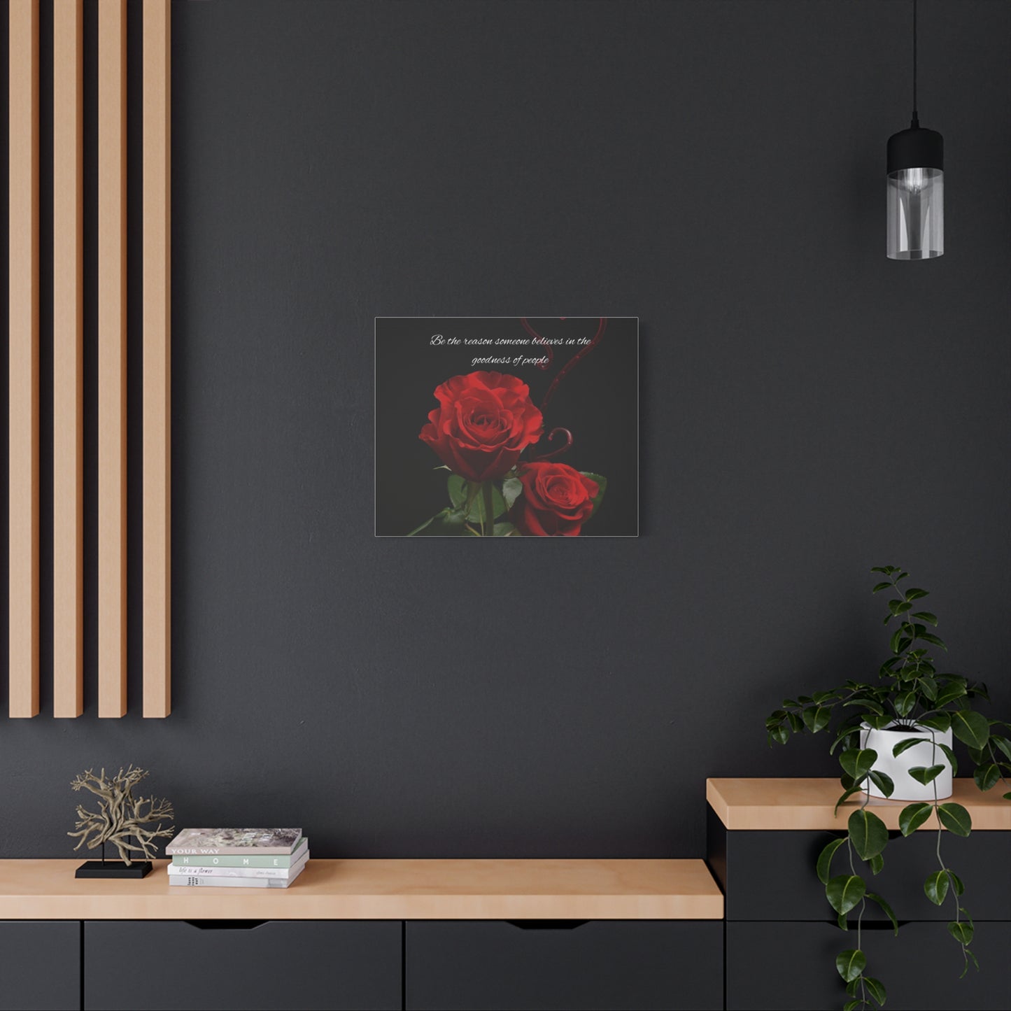 Elegant Rose Canvas Wall Art, Inspirational Decor, Gift for Home, Motivational Art, Floral Wall Decor, Romantic Gift