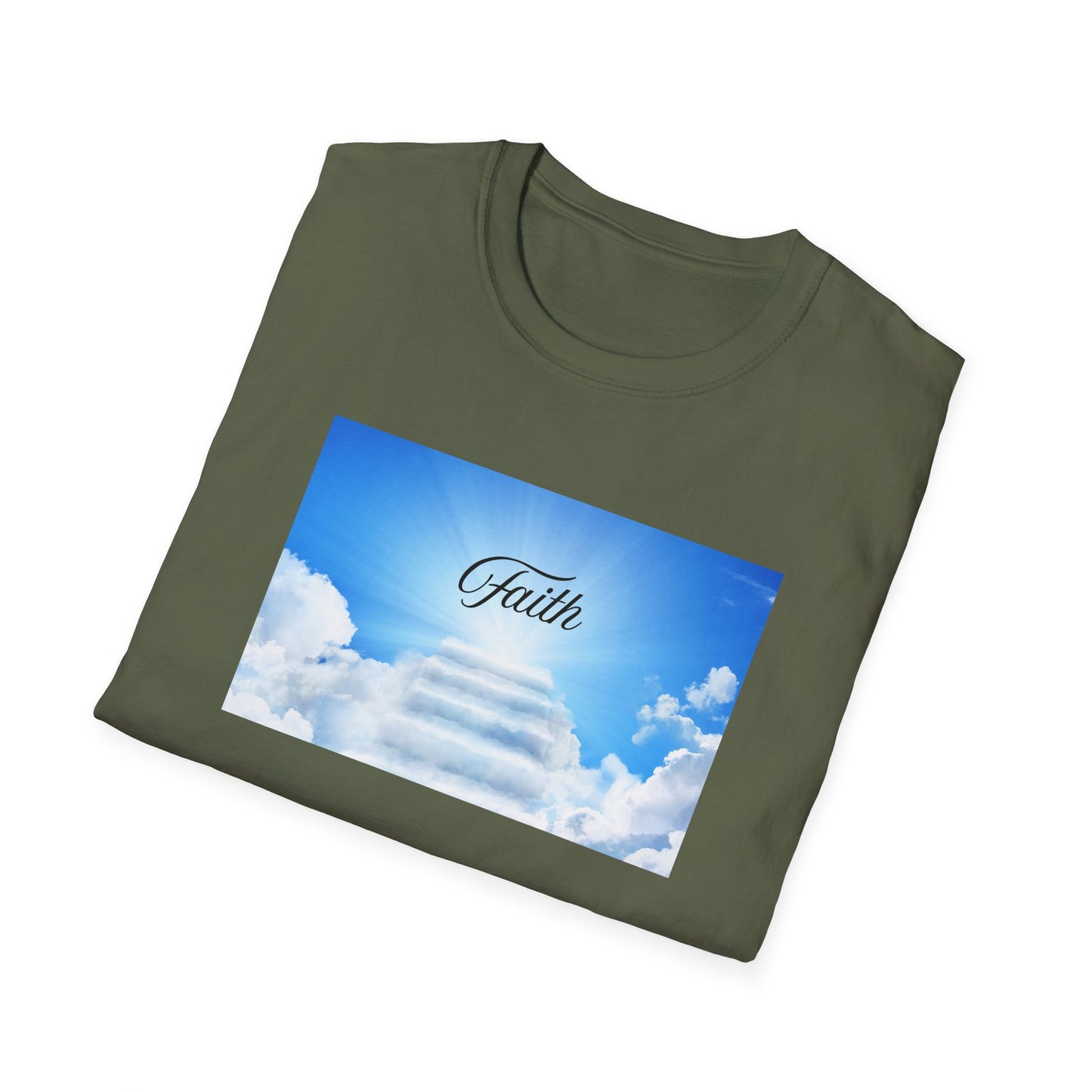 Faith-Inspired Softstyle T-Shirt, Inspirational Tee, Casual Wear, Gift for Believers, Spiritual Apparel, Everyday Comfort