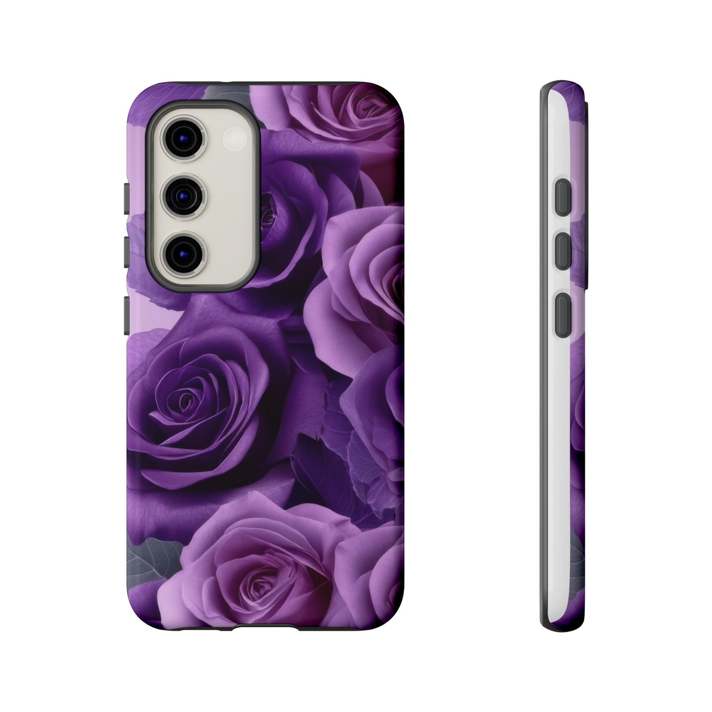 Tough Cases, Beautiful Purple Floral Design