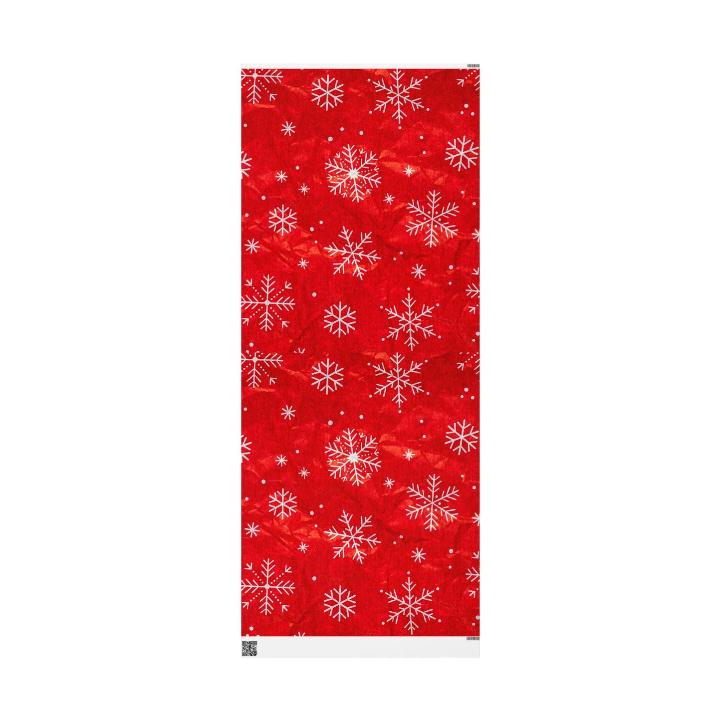 Holiday Snowflake Wrapping Paper Roll – Red Christmas Gift Wrap