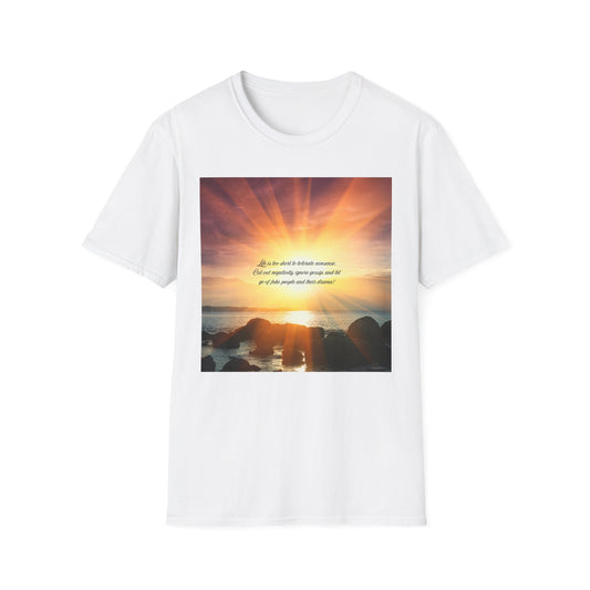 Inspirational Sunray T-Shirt, Motivational Tee, God’s Love Design, Softstyle T-Shirt, Everyday Wear, Gift for All Occasions