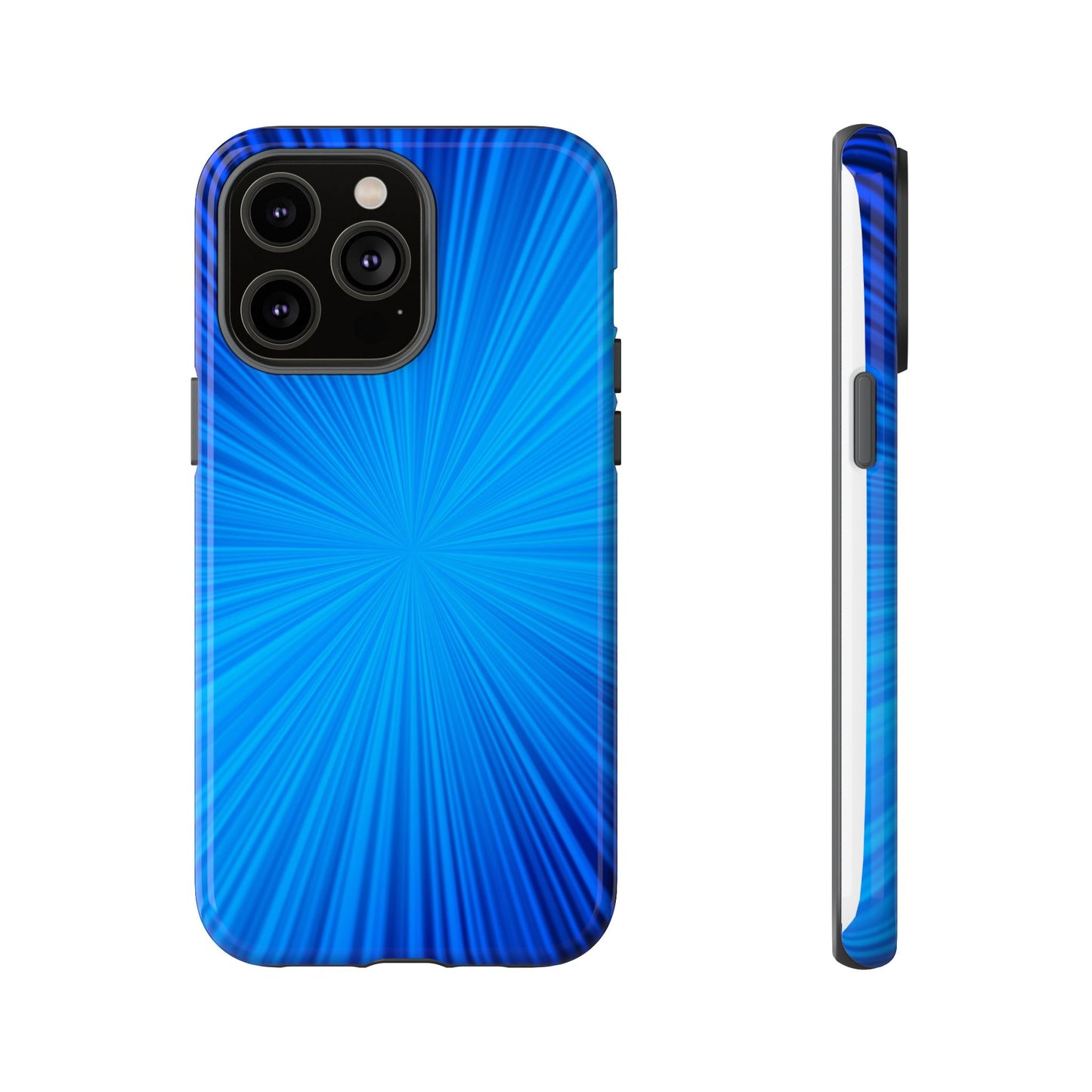 Tough Cases, Beautiful Blue Starburst Design