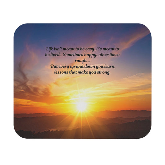 Inspirational Mouse Pad with Sunset Design, Motivational Office Decor, Gift for Students, Work from Home Essentials, Stylish Desk Accessory