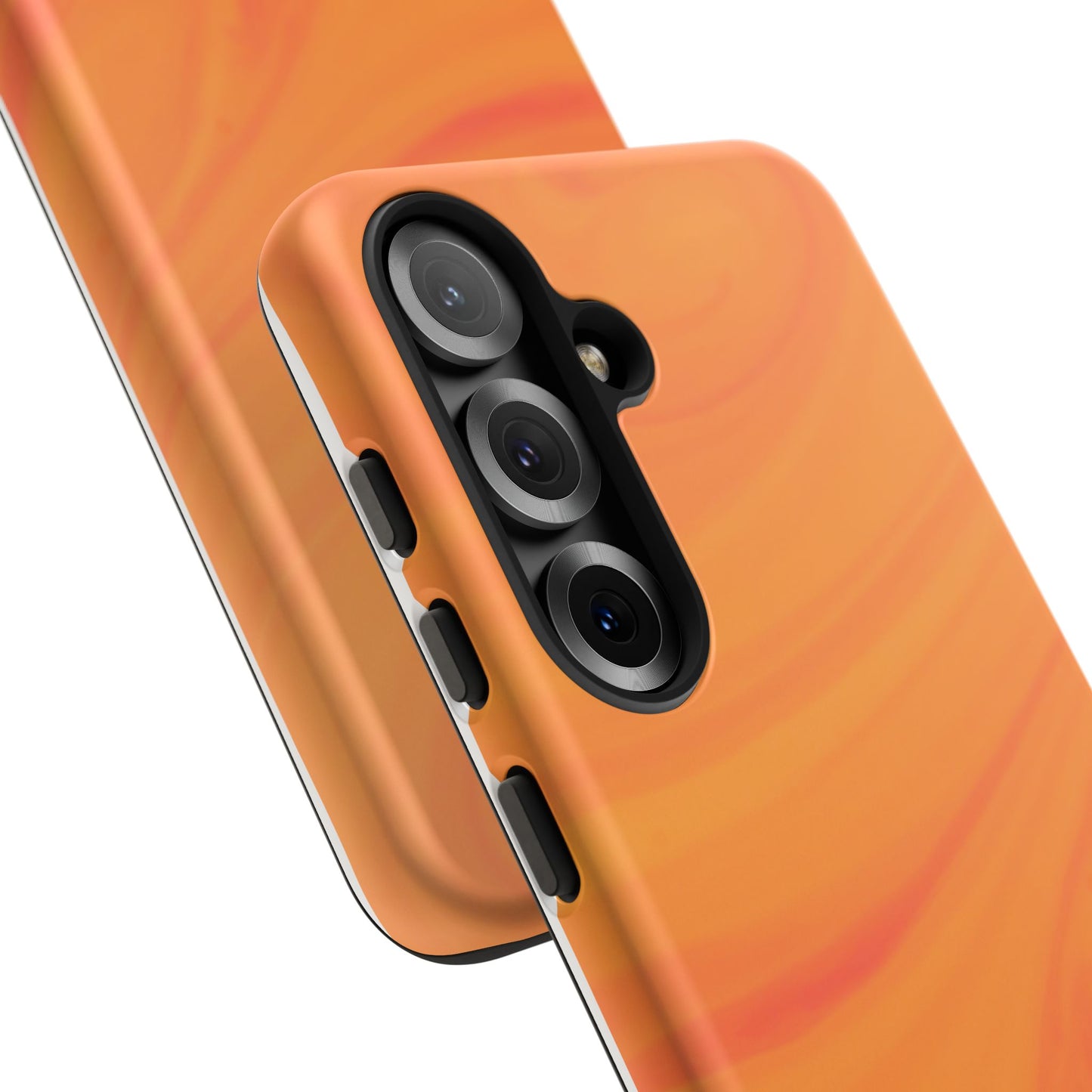 Tough Cases, Beautiful Orange Marble Design