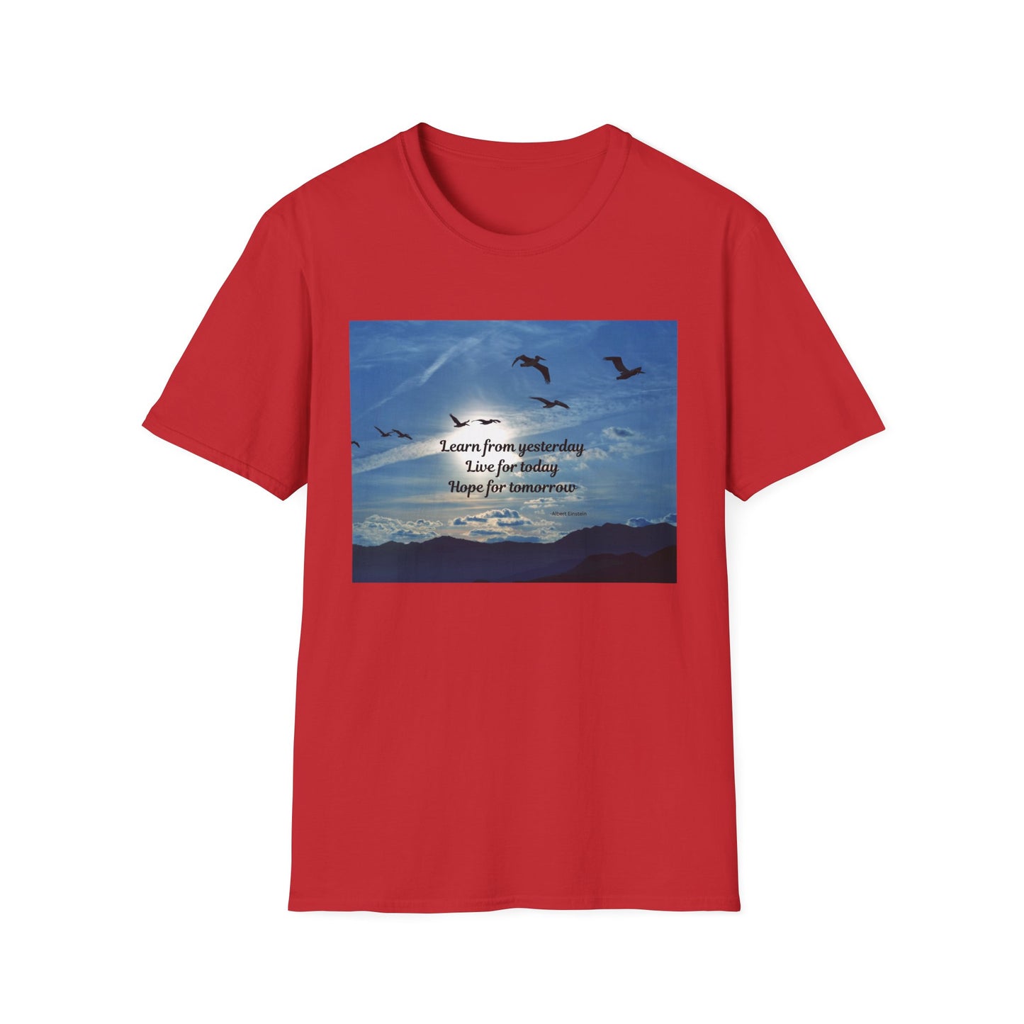Inspirational Sky T-Shirt, Casual Tee, Motivational Quote Shirt, Softstyle Graphic Tee, Perfect Gift for Nature Lovers