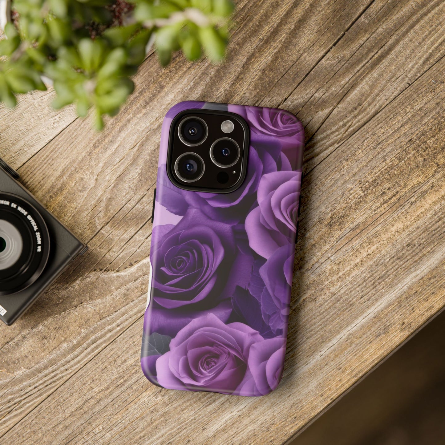 Tough Cases, Beautiful Purple Floral Design